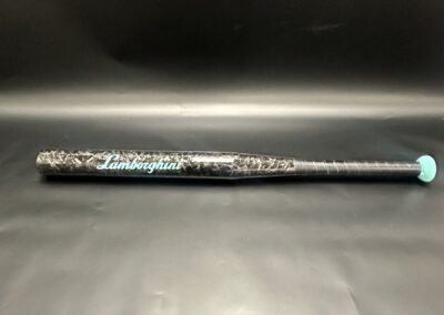 Full length forged carbon baseball bat with mint end cap