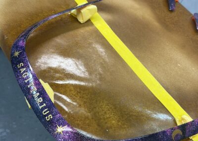Galaxy finish mobility trim with a gold Sagittarius zodiac graphic