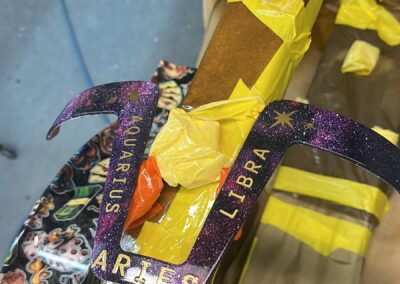 Galaxy mobility trims with Aries, Aquarius and Libra graphics