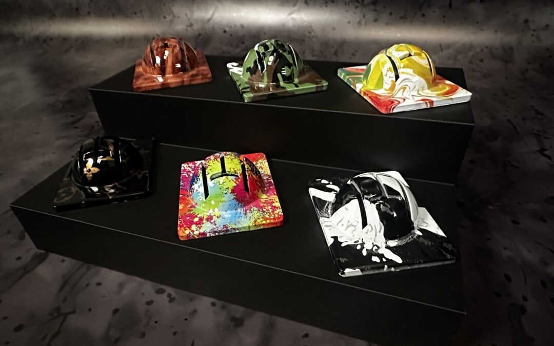 Golf Ball Line Markers Designed, 3D Printed and Hydro Dipped