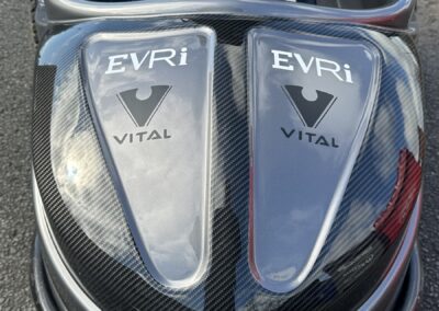 Golf Powerchair Finished in Carbon Fibre and Anthracite with Custom Logos