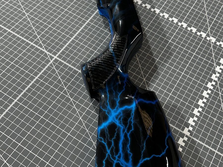 Gunstock Hydro Dipped in Blue Lightning