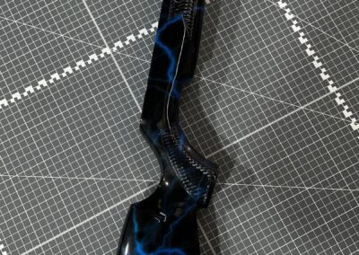 Gunstock Hydro Dipped in Blue Lightning, overhead view