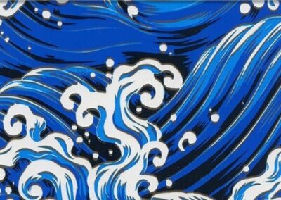 Japanese Waves hydro dipping film pattern