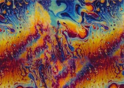 Oil Slick hydro dipping film pattern