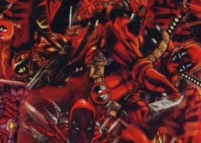 Deadpool hydro dipping film pattern