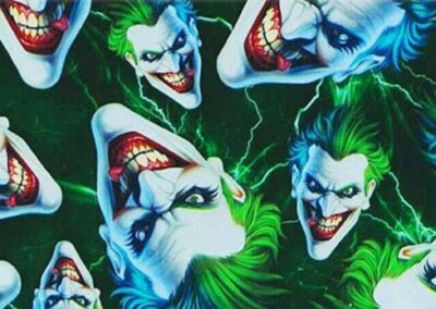 Green Joker hydro dipping film pattern