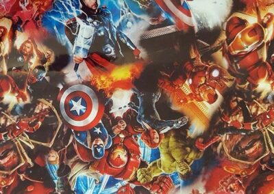 Marvel Heroes V2 hydro dipping film pattern
