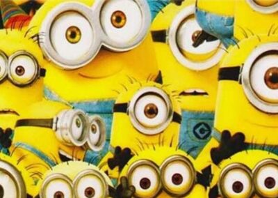 Minions hydro dipping film pattern
