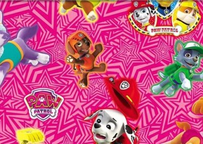 Pink Paw Patrol hydro dipping film pattern