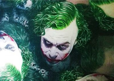 Sinister Joker hydro dipping film pattern