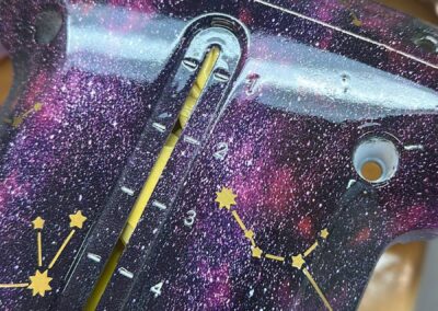 Mobility console panel in a galaxy finish with constellation graphics