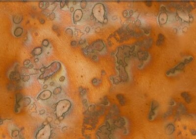 Distressed Copper hydro dipping film pattern