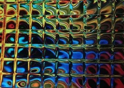 Iridescent hydro dipping film pattern