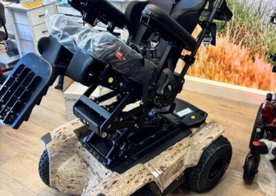 Complete off-road powerchair with desert digital camo panels