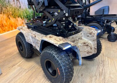 Off-Road Powerchair Hydro Dipped in Desert Digital Camo