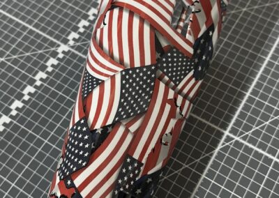 Prosthetic Leg Cover Hydro Dipped in American Flag