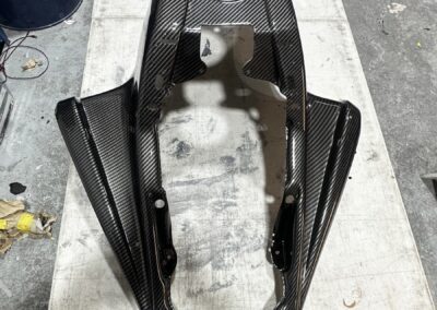 Quad Plastics Hydro Dipped in Carbon Fibre, centre section