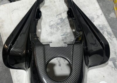 Quad Plastics Hydro Dipped in Carbon Fibre, centre tank cover