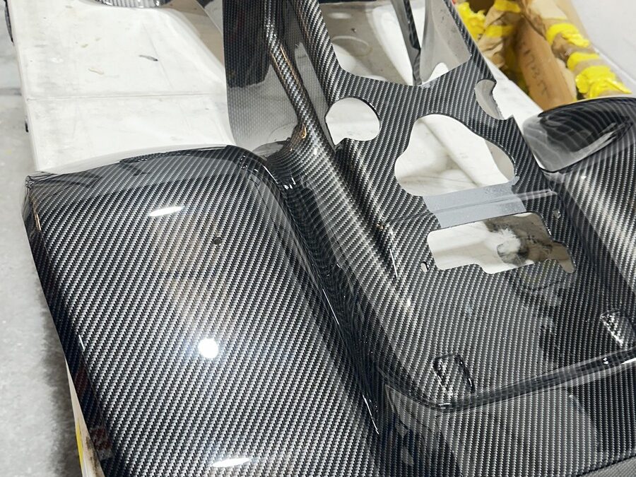 Quad Plastics Hydro Dipped in Carbon Fibre