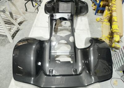 Quad Plastics Hydro Dipped in Carbon Fibre, rear fender section