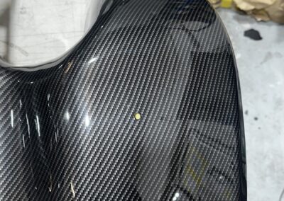 Quad Plastics Hydro Dipped in Carbon Fibre, wheel arch detail