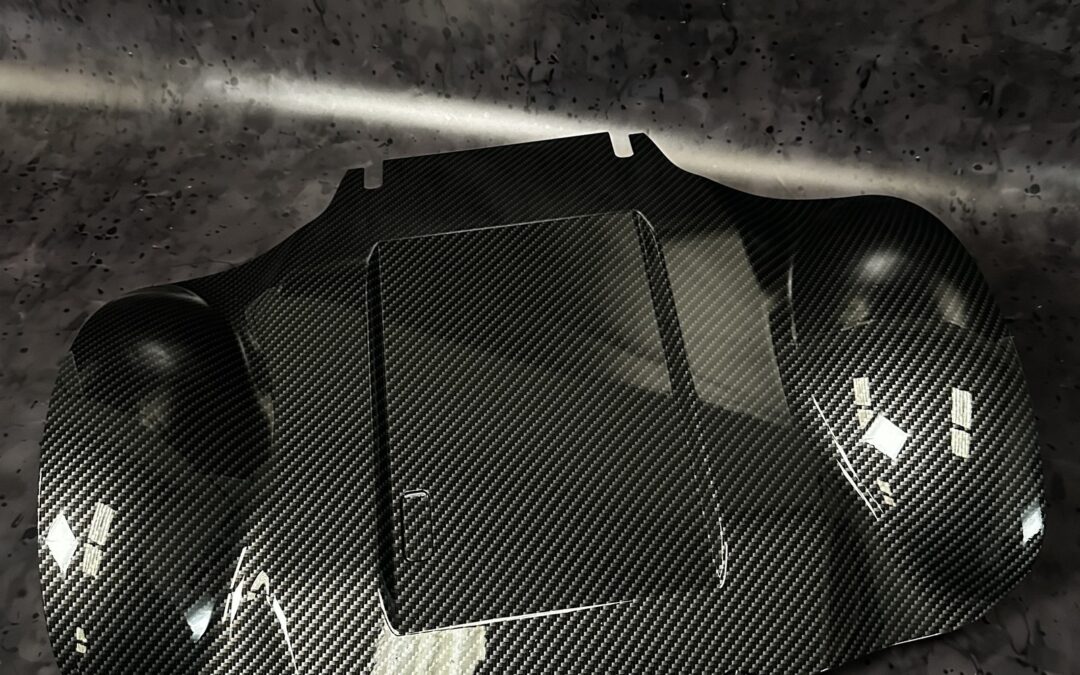 Quickie Powerchair Shroud Hydro Dipped in Carbon Fibre