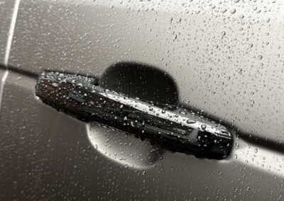 Range Rover Satin Wrap with Gloss Black Painted Exterior and Carbon Interior, gloss black door handle
