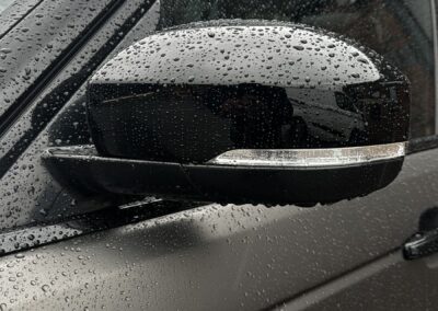 Range Rover Satin Wrap with Gloss Black Painted Exterior and Carbon Interior, gloss black mirror cover