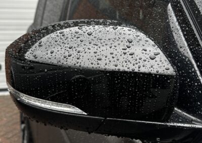 Range Rover Satin Wrap with Gloss Black Painted Exterior and Carbon Interior, mirror cover detail