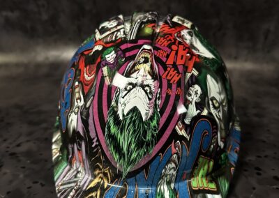 Safety Hat Hydro Dipped in Joker, front view