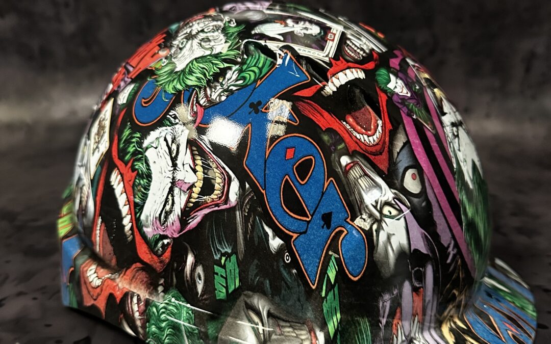 Safety Hat Hydro Dipped in Joker