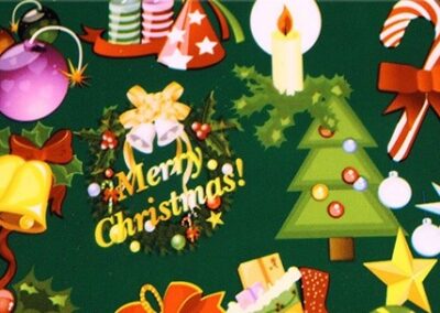 Christmas hydro dipping film pattern