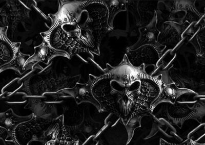 Dead Metal hydro dipping film pattern