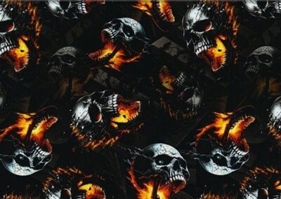 Flaming Screaming hydro dipping film pattern