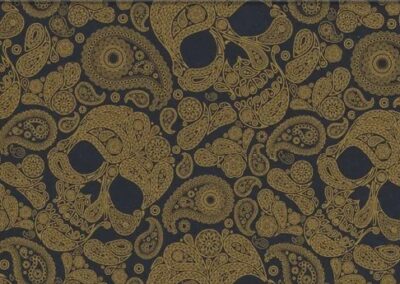 Gold Paisley hydro dipping film pattern