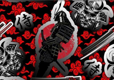 Samurai Bladesman hydro dipping film pattern