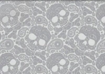 Silver Paisley hydro dipping film pattern