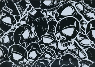 White Cool hydro dipping film pattern