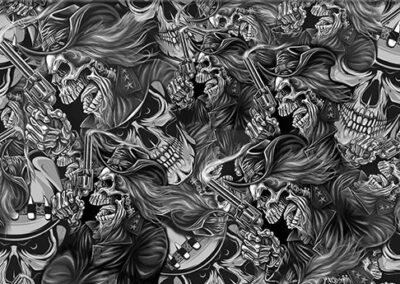 Wild West hydro dipping film pattern