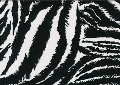 Black & Clear Tiger hydro dipping film pattern