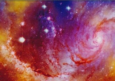 Spiral Galaxy hydro dipping film pattern