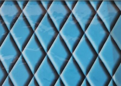 Blue Quilted Leather hydro dipping film pattern