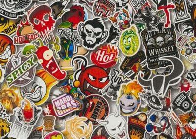 Sticker Bomb V2 hydro dipping film pattern